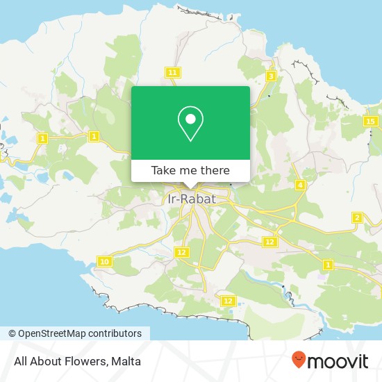 All About Flowers map