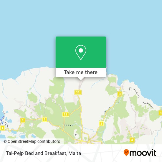 Tal-Pejp Bed and Breakfast map