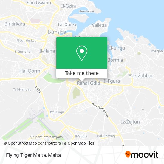 Flying Tiger Malta map
