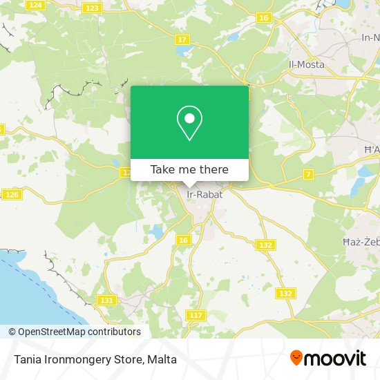 Tania Ironmongery Store map