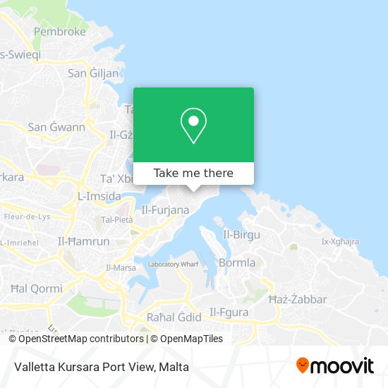 Valletta Kursara Port View map