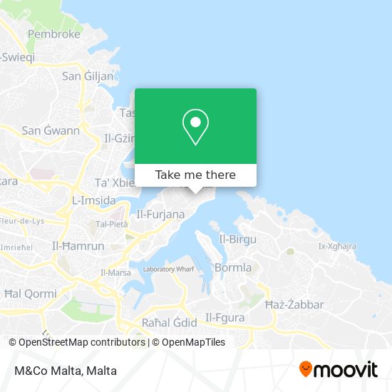 M&Co Malta map