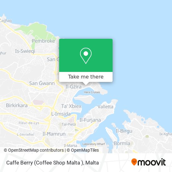 Caffe Berry (Coffee Shop Malta ) map