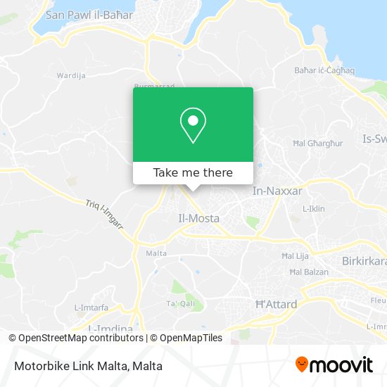 Motorbike Link Malta map