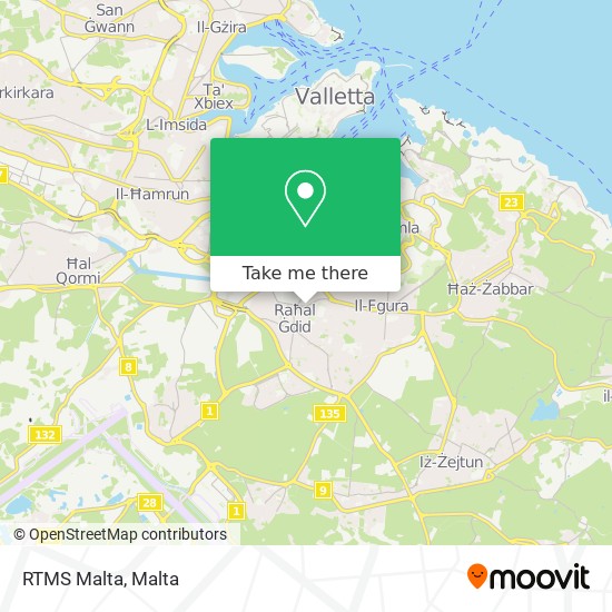 RTMS Malta map
