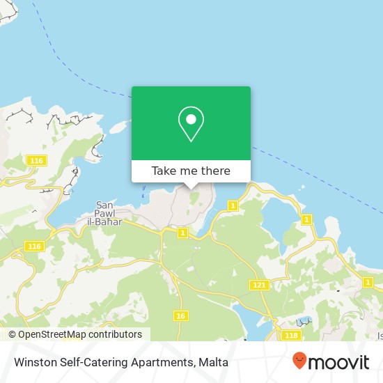 Winston Self-Catering Apartments map