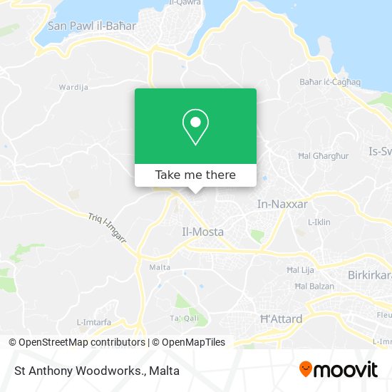 St Anthony Woodworks. map