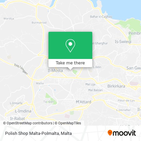 Polish Shop Malta-Polmalta map