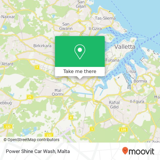 Power Shine Car Wash map