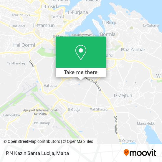 P.N Kazin Santa Lucija map