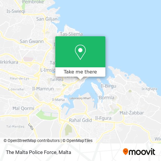 The Malta Police Force map