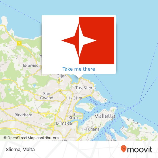 Sliema map