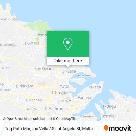 Triq Patri Marjanu Vella / Saint Angelo St map