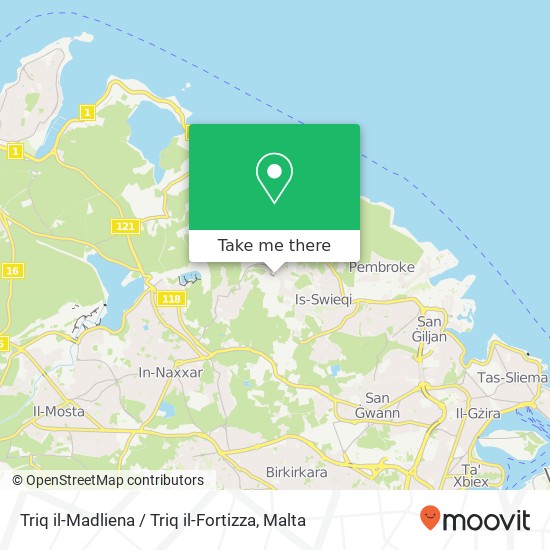 Triq il-Madliena / Triq il-Fortizza map