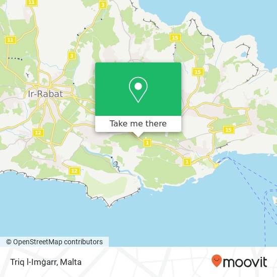 Triq l-Imġarr map