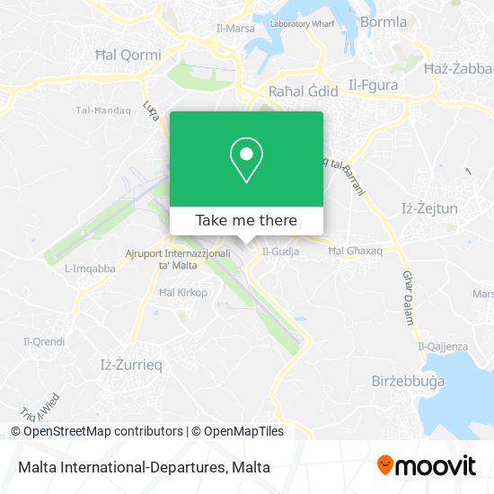 Malta International-Departures map