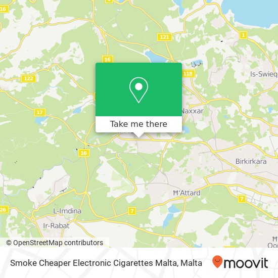 Smoke Cheaper Electronic Cigarettes Malta map