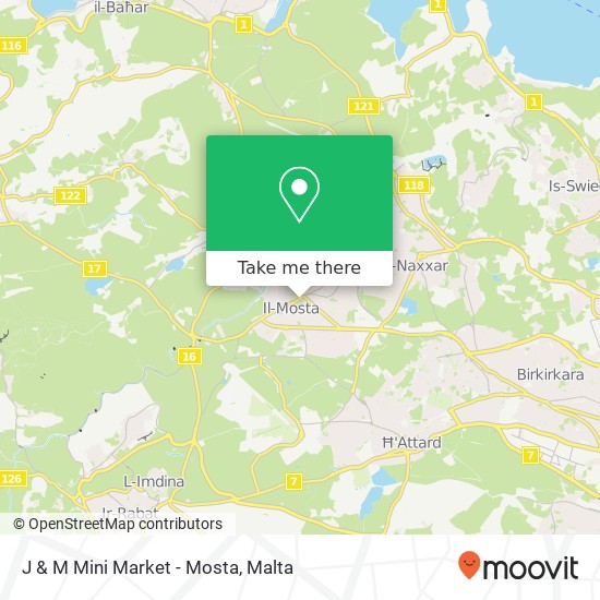 J & M Mini Market - Mosta map