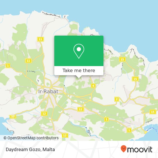 Daydream Gozo map