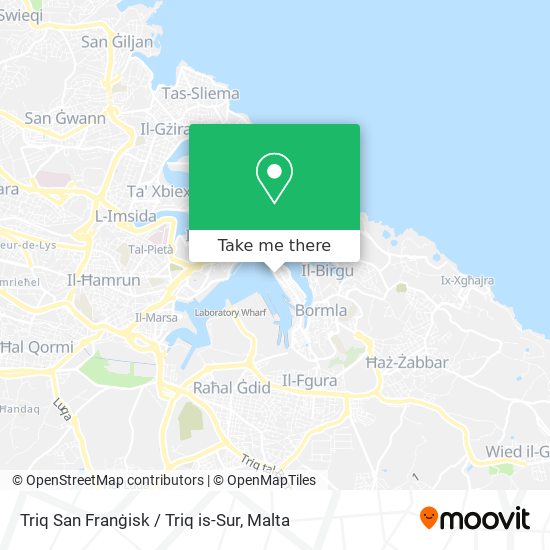 Triq San Franġisk / Triq is-Sur map