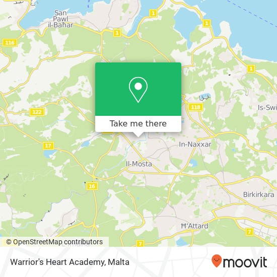 Warrior's Heart Academy map