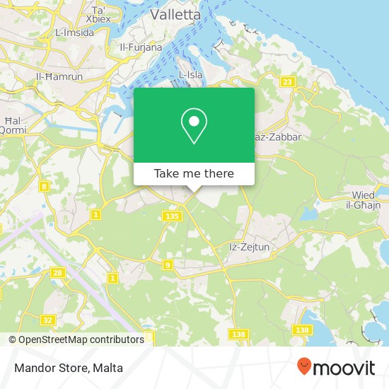 Mandor Store map