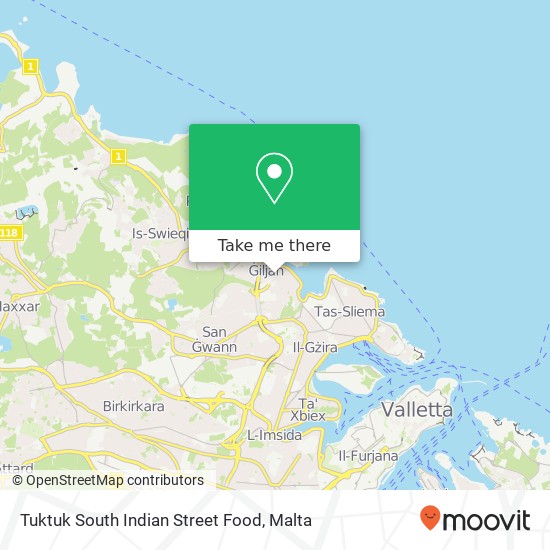 Tuktuk South Indian Street Food map