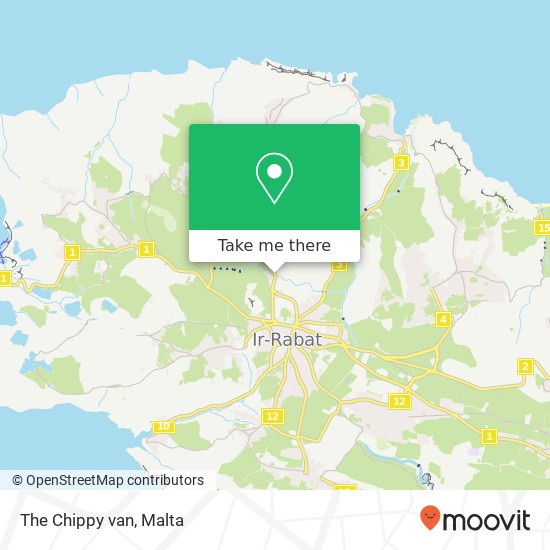 The Chippy van map
