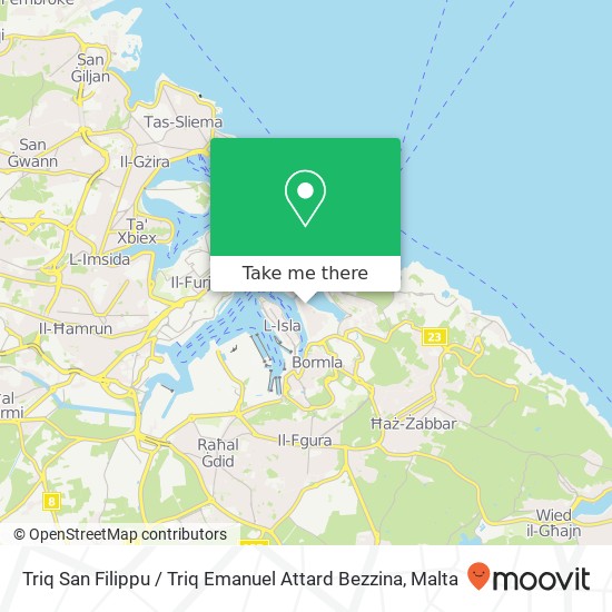 Triq San Filippu / Triq Emanuel Attard Bezzina map