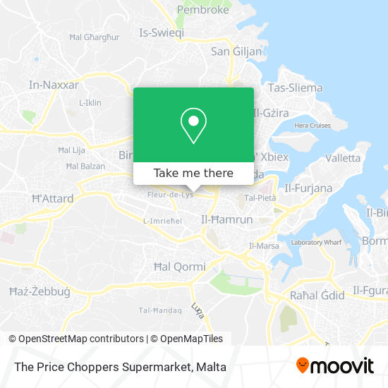 The Price Choppers Supermarket map