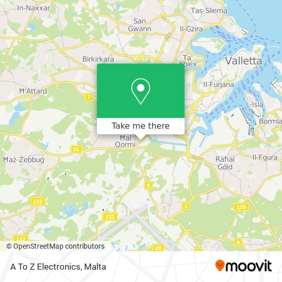 A To Z Electronics map