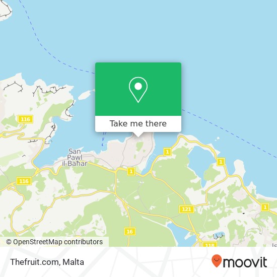 Thefruit.com map