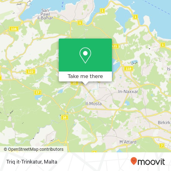 Triq it-Trinkatur map