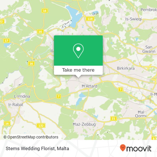 Stems Wedding Florist map