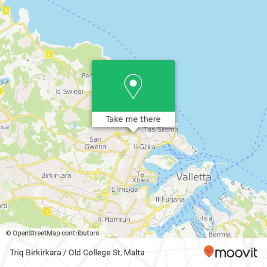 Triq Birkirkara / Old College St map