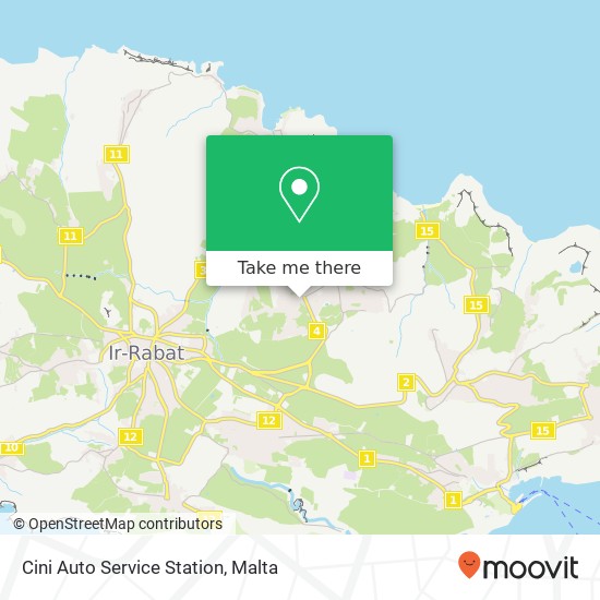 Cini Auto Service Station map