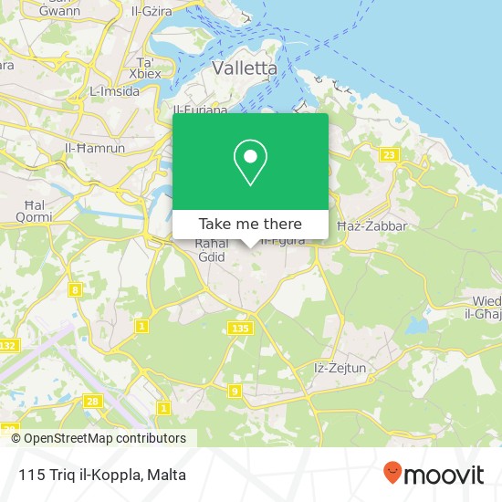 115 Triq il-Koppla map