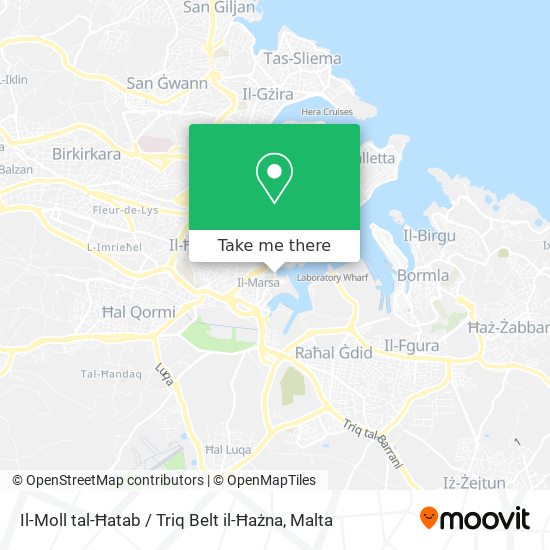 Il-Moll tal-Ħatab / Triq Belt il-Ħażna map