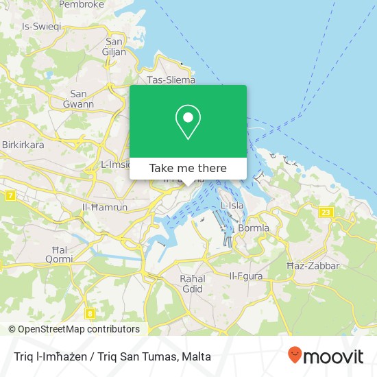 Triq l-Imħażen / Triq San Tumas map