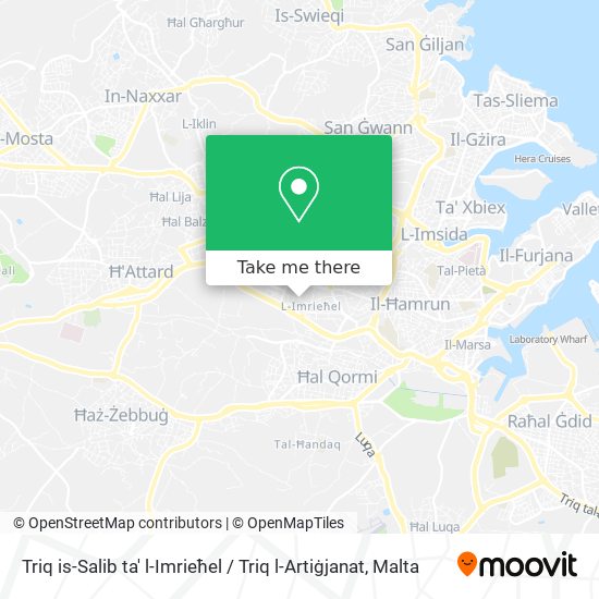 Triq is-Salib ta' l-Imrieħel / Triq l-Artiġjanat map