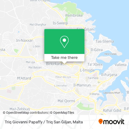 Triq Giovanni Papaffy / Triq San Ġiljan map
