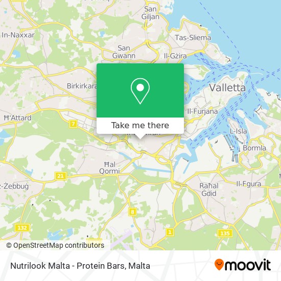 Nutrilook Malta - Protein Bars map