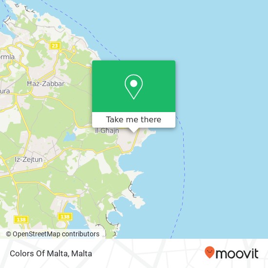 Colors Of Malta map