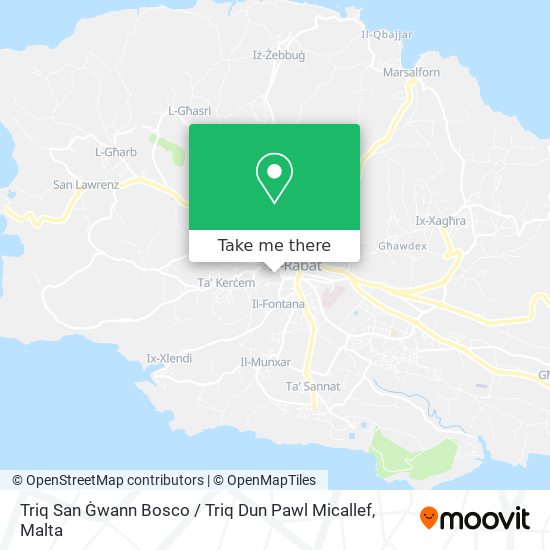 Triq San Ġwann Bosco / Triq Dun Pawl Micallef map