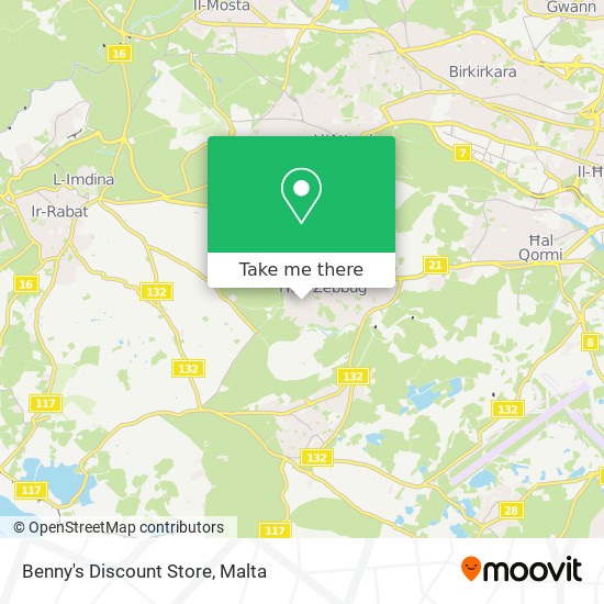 Benny's Discount Store map