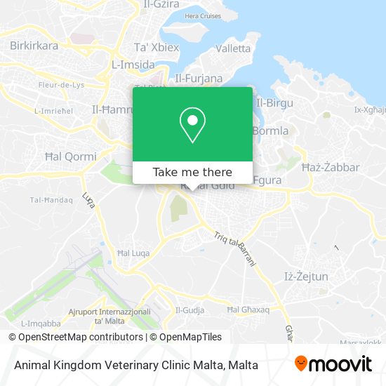 Animal Kingdom Veterinary Clinic Malta map