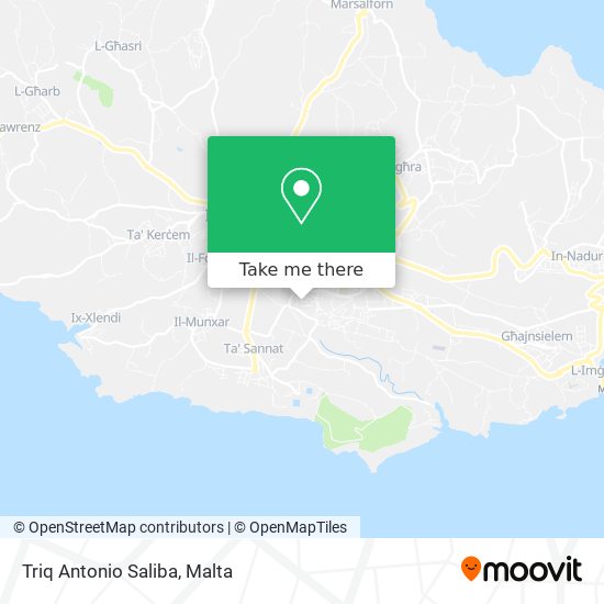 Triq Antonio Saliba map
