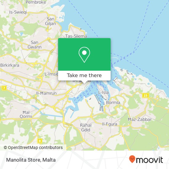 Manolita Store map