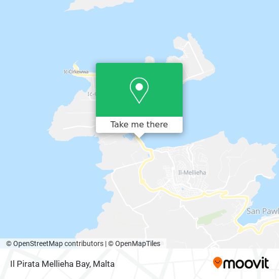 Il Pirata Mellieha Bay map