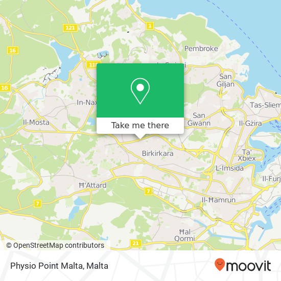 Physio Point Malta map